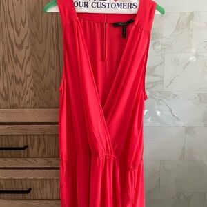 BCBGMaxAzria Bright Red Romper
